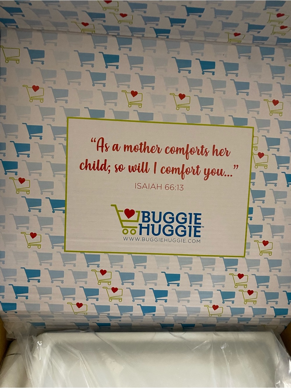 Buggie Huggie Shopping Cart Tray with Phone Holder NWT
